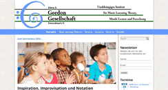 Desktop Screenshot of gordon-gesellschaft.de
